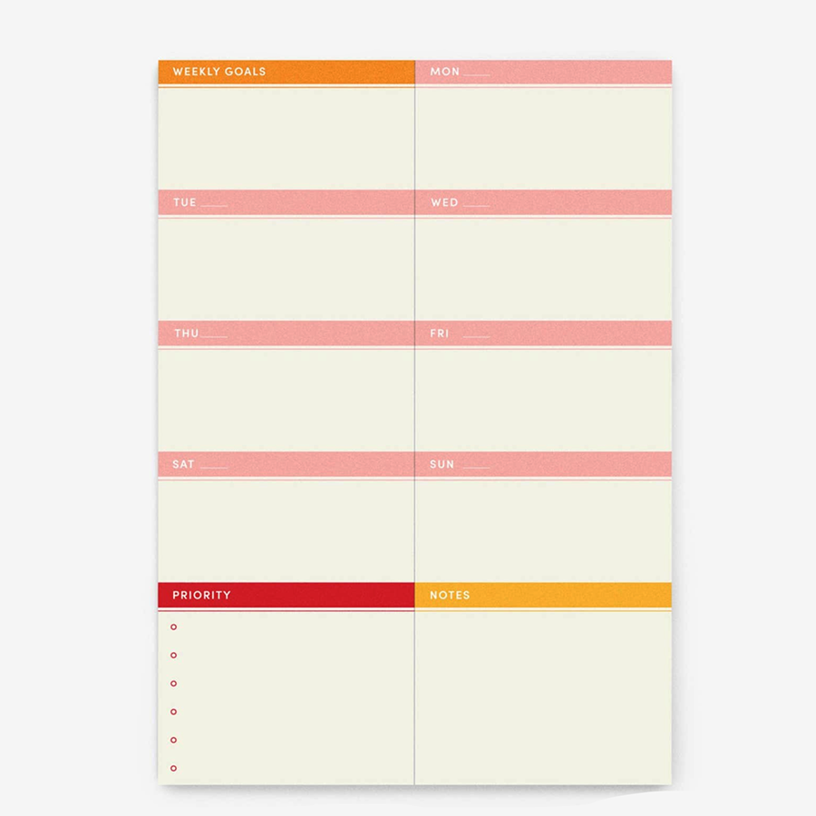 Bold Weekly Notepad – Londonberrie Paper